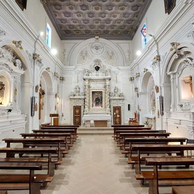 Church of Saint Anthony interior with single nave