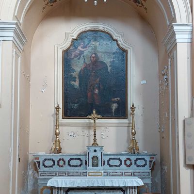 Altar with Saint Rocco. Middle of 18th century