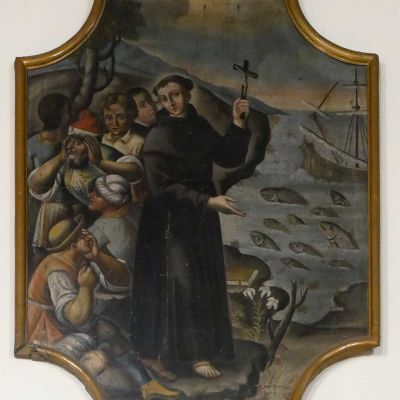 S. Antonio da Padova predica ai pesci. Ultimo quarto sec. XVIII